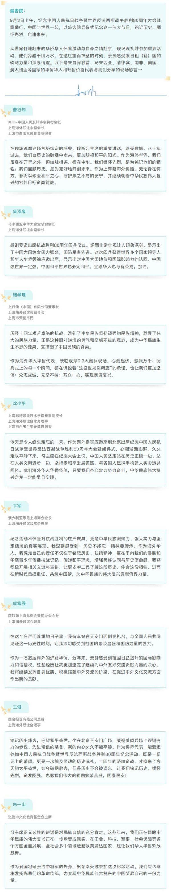 股合网 纪念抗战胜利80周年｜海外侨胞观九三阅兵，说说心里话→